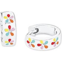 Prinzessin Lillifee Princess Lillifee Creoles Ear jewelry, cm, Multicolor, Flower, Comes in Jewelry Gift Box, 2019686