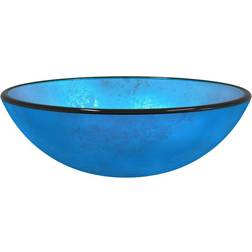 vidaXL Lavabo De Vidrio Templado Azul 42x14 cm