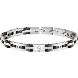 Maserati Bracelet JM220ASR02 Acier inoxydable, Céramique Noir