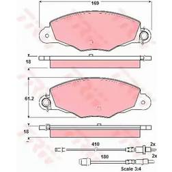 TRW GDB1336 Bremsbelag