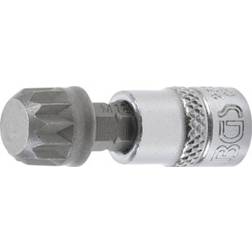 BGS 2507 Bit Socket 6.3 mm (1/4") Drive Spline (for XZN) M12