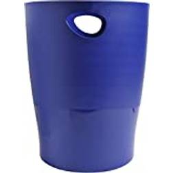 Exacompta Ecobin Classic Corbeille À Papier 15 l Poignées Polypropylène (PP) Bleu Nuit