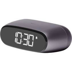 Lexon BOW USA Minut Mini Alarm Clock in Gun Metal