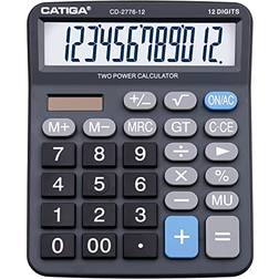 Catiga PREMIUM COMMERICAL 12 DIGITS BASIC CALCULATOR (BLACK)