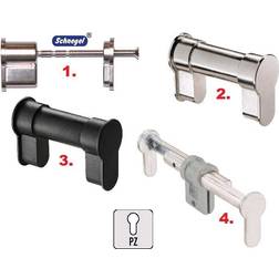 Schlegel Blindzylinder-Set Türdicken 35-110mm Aluminium