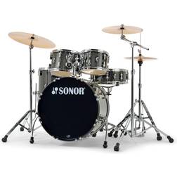 Sonor AQX 22 5pc Drum Kit with Hardware Black Midnight Sparkle