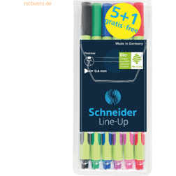 Schneider Schreibgeräte Rollerball Fineliner Line-Up 6er Etui