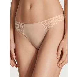 Calida Natural Comfort Lace Thong - Beige