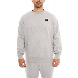 Under Armour mens fleece crew sweatshirt light grey