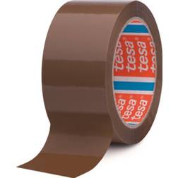 TESA pack Tape Brown 50 mm W x 66 m L Plastic 4280 6 Rolls