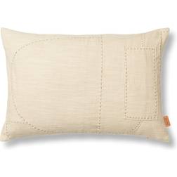 ferm LIVING Darn Komplet pyntepude Naturfarvet, Hvid, Beige (60x40cm)