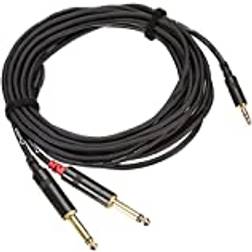 Cordial CFY3WPP-LONG Câble Bretelle Mini Jack Mâle Stéréo 2 Jacks Mono Y Long 3 m