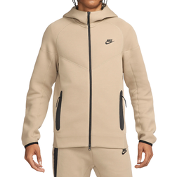 Nike Men's Sportswear Tech Fleece Windrunner Full Zip Hoodie - Khaki/Black