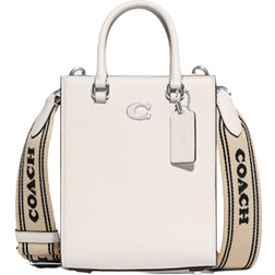 Coach Tote 16 With Signature Canvas - Chalk