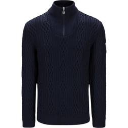 Dale of Norway Swollen Wool Sweater - Dark Blue