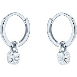 Ted Baker Sinalaa Huggie Earrings - Silver/Transparent