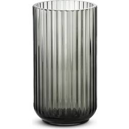 Lyngby Classic Grey Black Vase 20cm