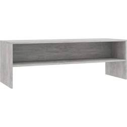 vidaXL Chipboard Concrete Gray TV Bench 120x40cm