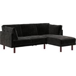 Very Clair Black Sofa 204cm 2 Seater