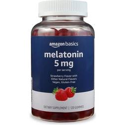 Amazon Basics Melatonin 5mg, 120 Gummies 120