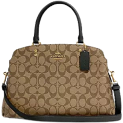 Coach Lillie Carryall In Signature Canvas - Gold/Khaki/Amazon Green