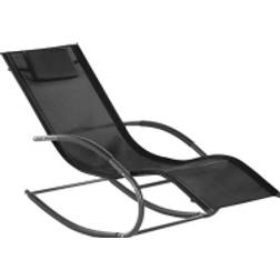 Beliani Steel Rocking Sun Lounger CARANO II