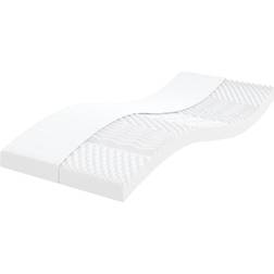 vidaXL Mousse Blanc 80x200 cm 7 Zones Dureté 20 ILD Matelas en Polyéther