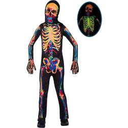 Amscan Childs Glow In The Dark Skeleton Costume