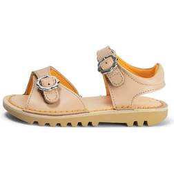 Kickers Infant Girl's Kick Sandal Flower Leather - Beige