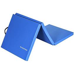 BalanceFrom 2 Inch Thick Tri-Fold Folding Exercise Mat with Carrying Handles for MMA, Gymnastics and Home Gym