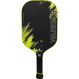 Diadem Warrior V2 Pickleball Paddle, Black/Yellow, 41/8 Tennis