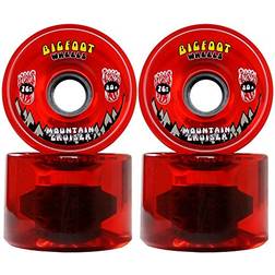 Big Foot Bigfoot Longboard Wheels 76mm 80A SHR Mountain Cruisers Translucent Red