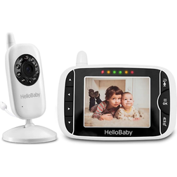 HelloBaby wireless video monitor with digital camera, 3.2 inch screen night