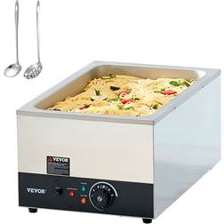 VEVOR 22,7 L Chauffe-Plat Buffet - - 1200 W 30-85 °C Bain-Marie Électrique en Inox