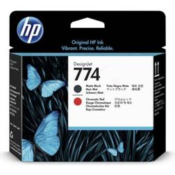 HP 731 Printhead (Matte Black/Red)