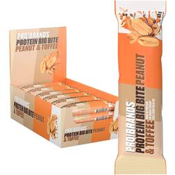 ProBrands Protein Bar Bigbite Peanut & Toffee 24 st
