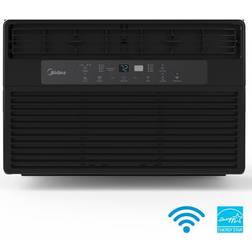 Midea 8 000 BTU 115V Smart Window Air Conditioner with Comfort Sense Remote Covers up to 350 Sq. ft. Black MAW08S1WBL