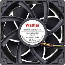 Wathai 38mm PWM Computer PC Case Fans 5300rpm Airflow 120