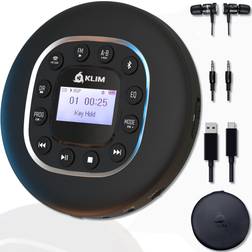 Klim Journey Lecteur CD Portable avec Batterie Intégrée