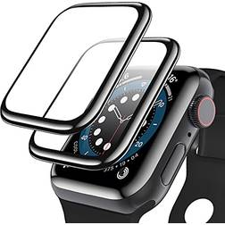 Full Coverage Protective Cover with Screen Protector for Apple Watch Series 6/SE/5/4 (44mm) 2-Pack