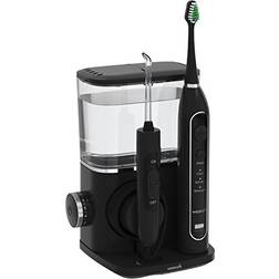 Waterpik Waterpik Complete Care 9.0 Sonic Electric Toothbrush with Water Flosser, CC-01 Black, 11 Piece Set