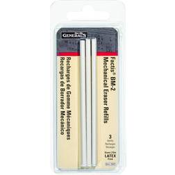 General Factis Pen Style Eraser Refills 3pcs