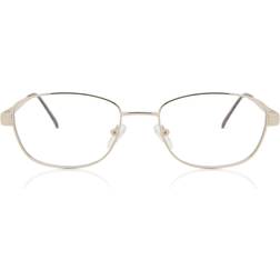 SmartBuy Collection De Vue Cerclée Oval Metal Dorées Homme Lumière Bleue (Seulement Monture)