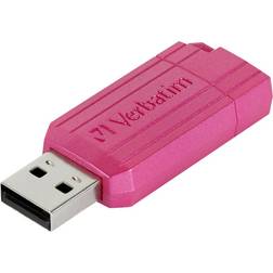 Verbatim USB 2.0 Drive 128GB Pinstripe, Pink