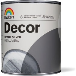 Beckers Metallfärg Decor Silver 0.75L Metallfärg Silver