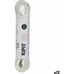 Kipit Cuerda Para Tender Blanco Pvc 20 M (12 Unidades)