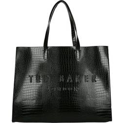 Ted Baker Allicon Croc Effect Extra Large Icon Bag - Black