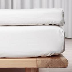 Night & Day Kuvertlagen, Percale Underlakan Vit (200x140cm)