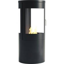 Cach Fires Columbus Free-standing Stove with 360-View Black