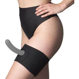 Sportsheets Ultra Thigh Strap-On Svart Svart